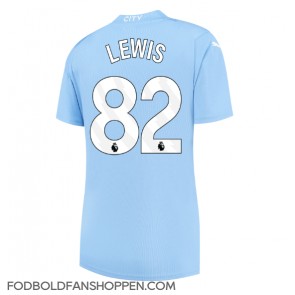 Manchester City Rico Lewis #82 Hjemmebanetrøje Dame 2023-24 Kortærmet